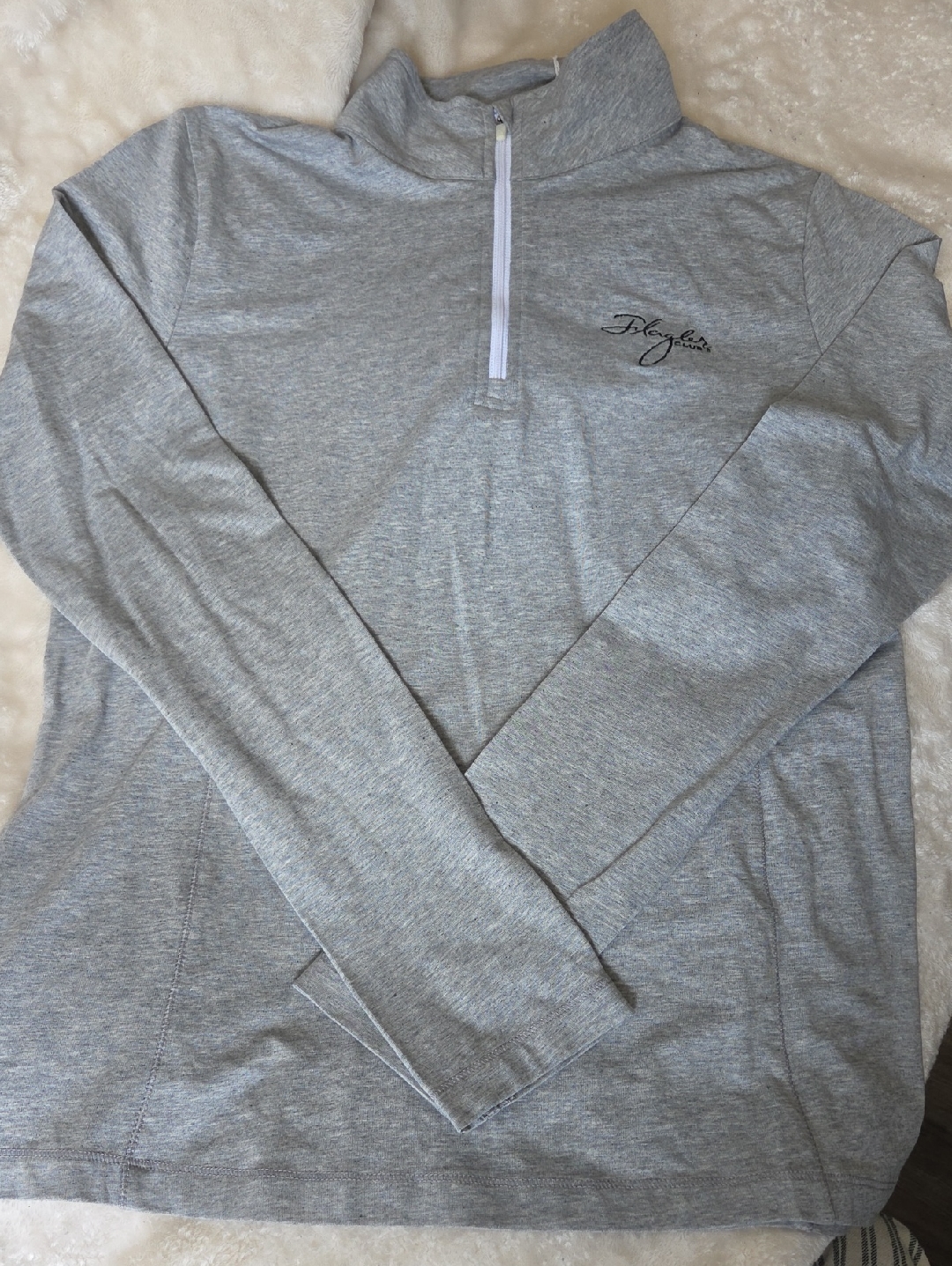 Flagher Club Long Sleeve Quarter Zip Pullover Top. Nwt. Medium.